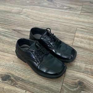 Boys black dress shoes